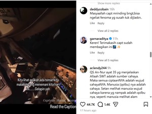 Cerita Pilot Terbang di Langit Ramadan Bercahaya: Alien atau Malaikat?