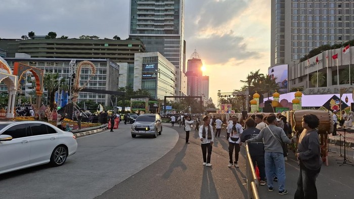 Jakarta Bedug Kolosal akan digelar di sepanjang Jalan Sudirman hingga Thamrin saat malam takbiran nanti, Jumat (20/3/2026).