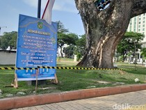 Persiapan Salat Id Besok, Lapangan Merdeka Medan Ditutup Sementara