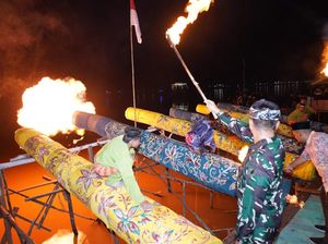 Dentuman Meriam Karbit Bergema di Pontianak, Sambut Hari Raya Idulfitri
