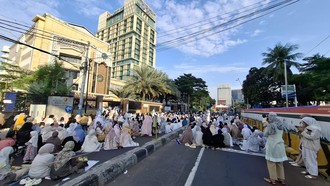Salat Id di Kantor PP Muhammadiyah, Lalin Arah Tugu Tani Dialihkan