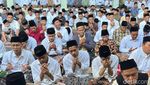 Potret Ribuan Warga-Santri Salat Id di Ponpes Al Falah Ploso Kediri