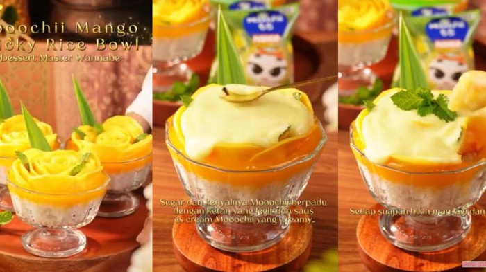 Resep Mooochii Mango Sticky Rice Bowl ala Thailand