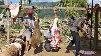 Penyintas Bencana di Gayo Lues Gelar Tradisi Meugang Jelang Lebaran
