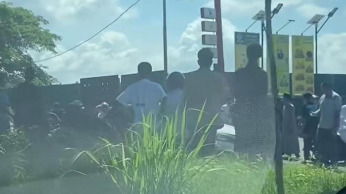 Balap liar di Jalan Metro Tanjung Bunga Makassar saat momentum Idul Fitri 1447 Hijriah.