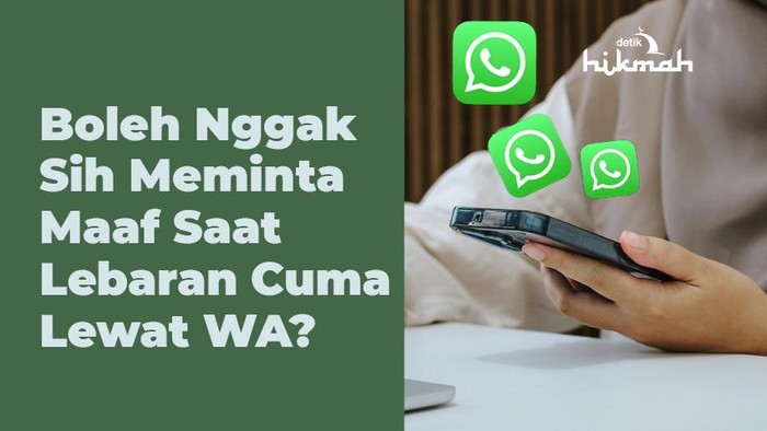 Infografis hukum minta maaf lewat WA