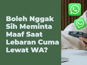 Hukum Minta Maaf Lewat WA Saat Lebaran