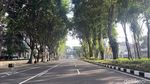 Foto Sepinya Jalanan Surabaya Saat Lebaran, Tinggal Pemain Inti