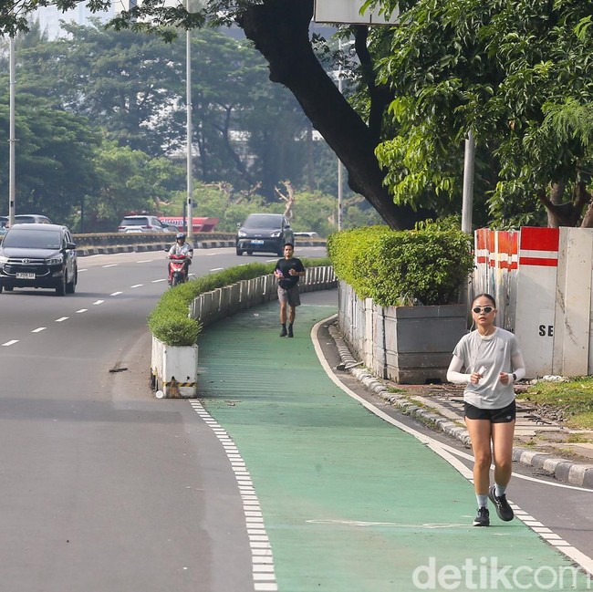 Lebaran di Jakarta, Jalan Sudirman Lengang Tanpa Kemacetan
