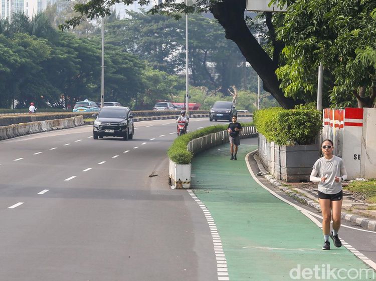 Lebaran di Jakarta, Jalan Sudirman Lengang Tanpa Kemacetan