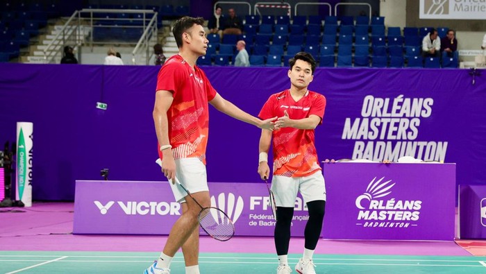 Laju Leo Rolly Carnando/Bagas Maulana terhenti di semifinal Orleans Masters 2026.