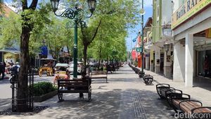 Momen Malioboro Sepi Pengunjung Saat Libur Lebaran