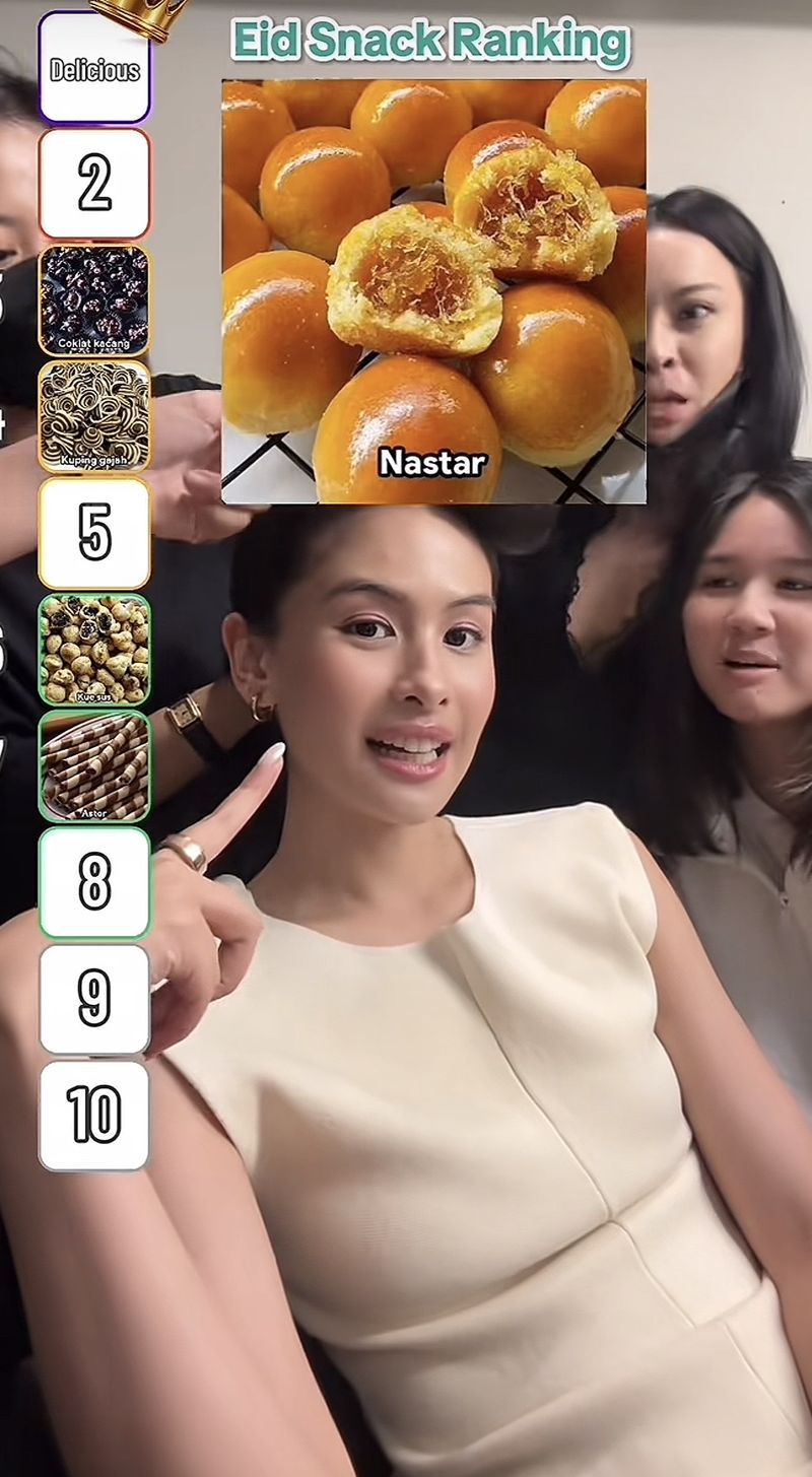 Maudy Ayunda Ranking Kue Lebaran Populer, Ternyata Ini Favoritnya!
