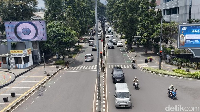 Potret jalanan Kota Bandung, Sabtu (21/3/2026) atau hari Lebaran 1447 H