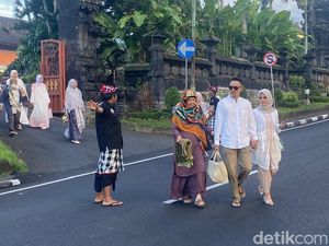 Kala Pecalang Ikut Amankan Salat Id di Karangasem Bali