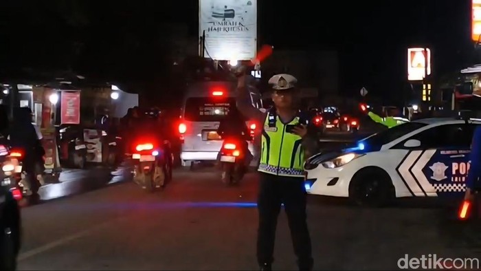 Situasi arus lalu lintas di kawasan jalur mudik Kadungora-Leles masih ramai pemudik