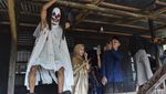 Topeng Labu Warnai Tradisi Unik Idul Fitri di Muaro Jambi