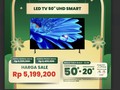 LED TV 50 UHD Smart Diskon Jumbo di Transmart Full Day Sale