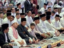 Gibran dan Para Pejabat Tinggi Salat Idul Fitri di Masjid Istiqlal