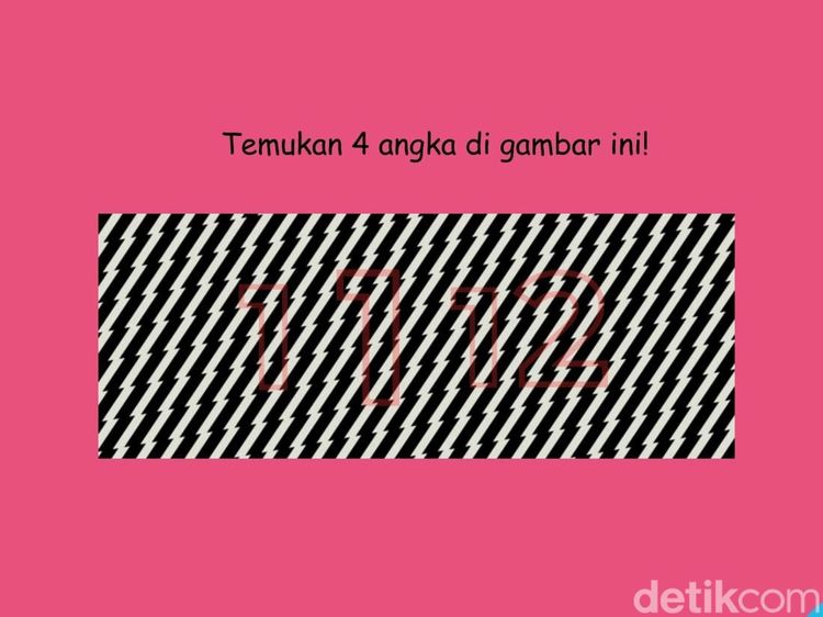 Bukan Hipnotis! Coba Temukan Angka Tersembunyi di Balik Pola yang Mengecoh Ini