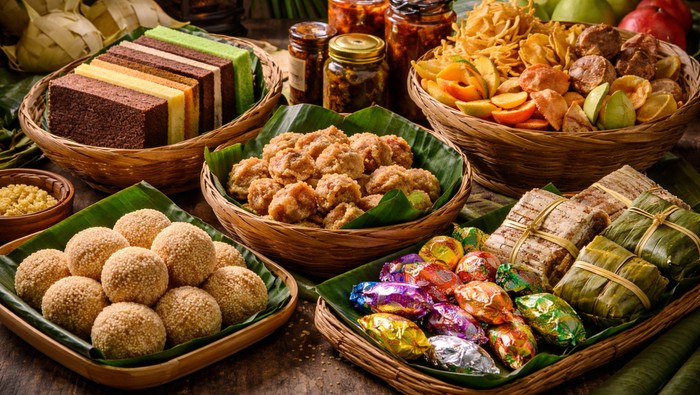 Ilustrasi kuliner oleh-oleh khas Jawa Timur.