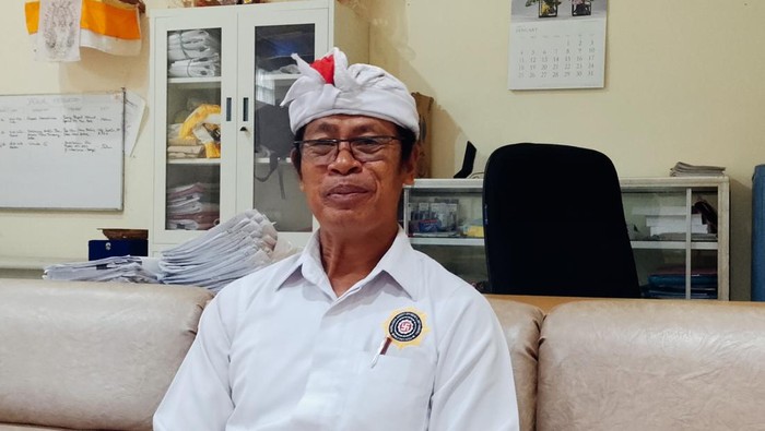 Ketua PHDI Bali, I Nyoman Kenak. (Wibhi Leksono/detikBali)