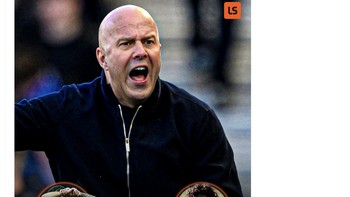 Arne Slot kini mengulang masa kelam Liverpool dengan 10 kali kekalahan. Foto: X.com