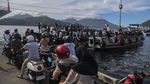 Penyeberangan Tradisional Ramai Saat Lebaran di Maluku Utara