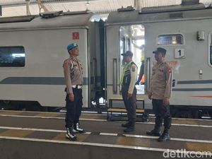Polisi Pasuruan Siaga Meski Stasiun Bangil Landai di Hari Kedua Lebaran