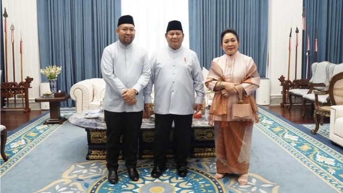 ScreenshotPrabowo unggah momen lebaran bersama Titiek Soeharto dan putranya Didit Hediprasetyo