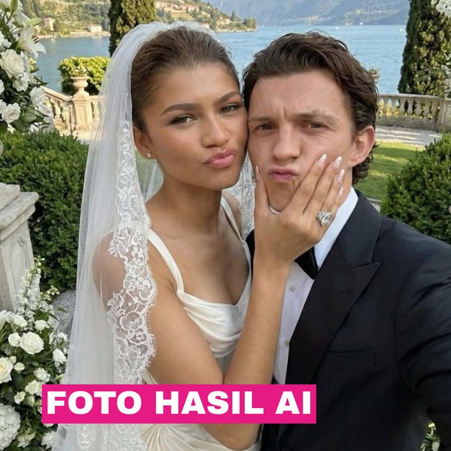 Foto AI Nikahan Tom Holland & Zendaya Tipu Warganet