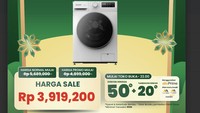Mesin Cuci Front Load Anjlok Harganya di Transmart Full Day Sale