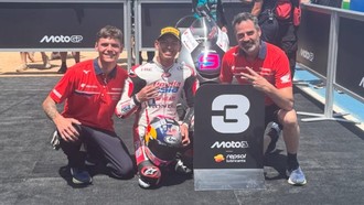 Naik Podium di Moto3 Brasil, Veda Ega: Ini Luar Biasa!