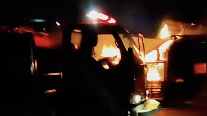Lapak dagang ayam di Lubuklinggau ludes terbakar