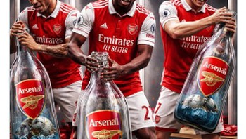 Julukan Arsenal Bottlers pun mencuat di internet. Foto: X.com