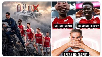 Arsenal tidak jadi meraih quadruple. Apakah mereka akan berhasil meraih treble winner? Foto: X.com