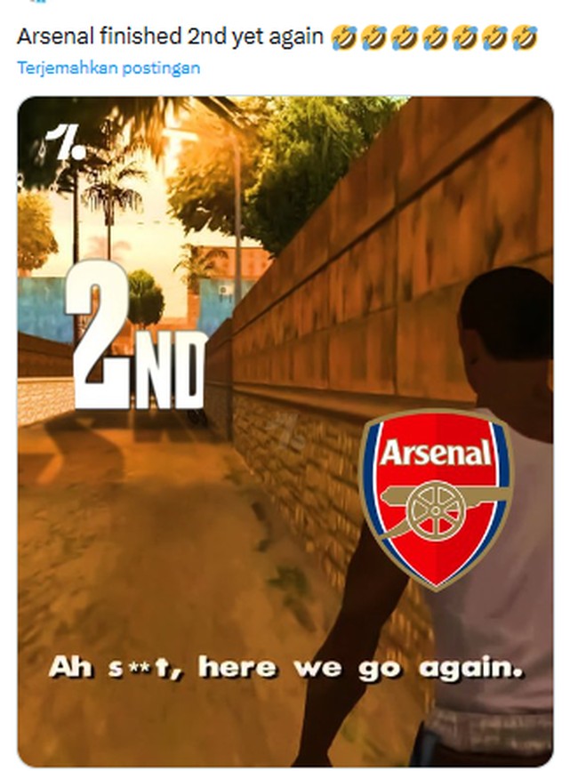 Meme Arsenal Gagal Juara Carabao Cup 2026, Spesialis Runner-up
