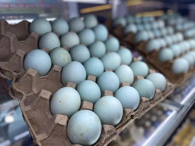 oleh-oleh telur asin di toko Ridho Jaya yang berlokasi di Rest Area 260B Heritage Pabrik Gula