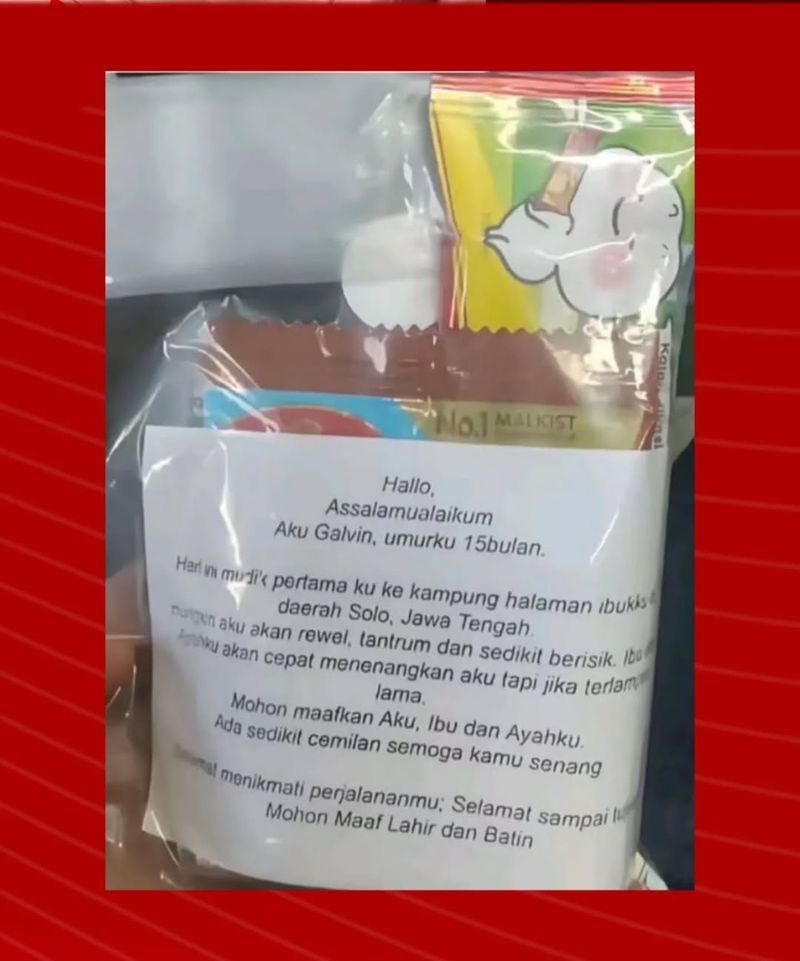Penumpang Kereta Bagi Snack Sambil Minta Maaf karena Bawa Bayi Penumpang Kereta Bagi Snack Sambil Minta Maaf karena Bawa Bayi