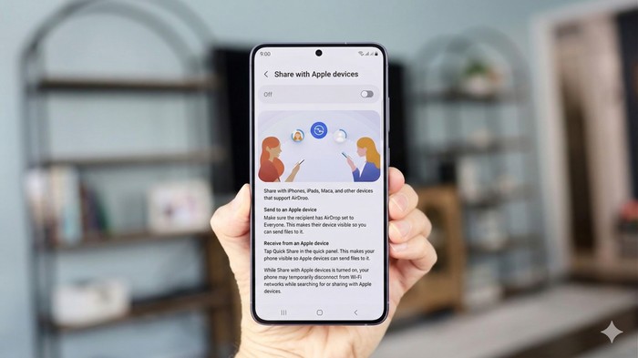 Quickshare ke AirDrop