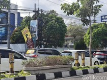 Lalin Jalan Gejayan Sleman Ramai Lancar, Ada Antrean di Simpang Concat