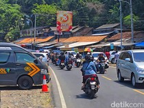 Wisatawan Palabuhanratu Membludak, Polisi Siapkan One Way