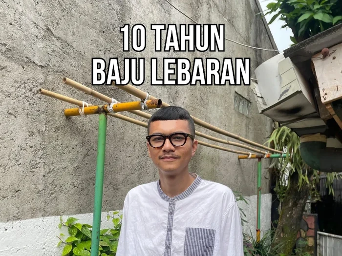 Viral! Pria ini pakai baju Lebaran yang sama selama 10 tahun. Bukan soal gaya, tapi prinsip, konsistensi, dan nilai estetika yang tetap terjaga tanpa rasa fomo.