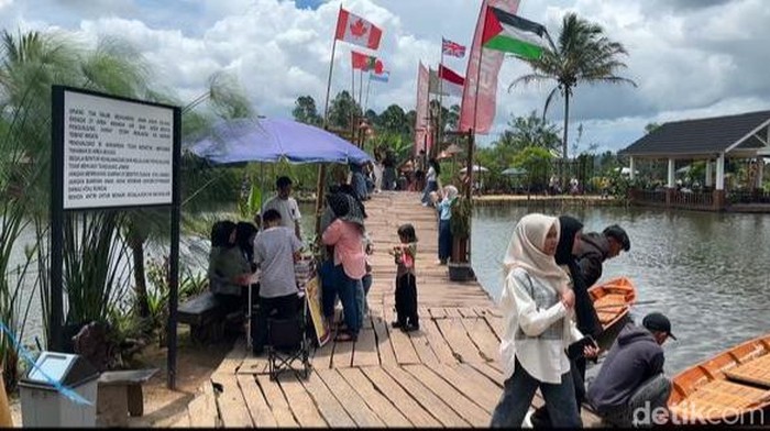 Wisata yang ada di Pagar Alam dipadati wisatawan saat libur Lebaran