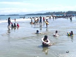 Ada Ubur-ubur, Pantai Tapak Paderi dan Pantai Jakat Bengkulu Tetap Ramai