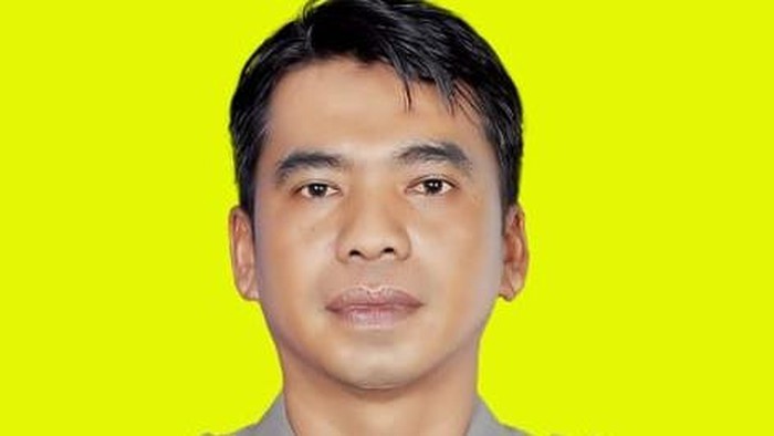 Aipru Apendra gugur saat menjalankan tugasnya mengamankan malam takbiran Idul Fitri 1447 Hijriah.