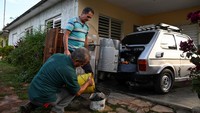 Inovasi unik ini menarik perhatian di lingkungan sekitar. REUTERS/Norlys Perez  