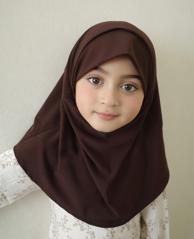 Putri cantik Ali Syakieb dan Margin Wieheerm, Güzelim Aracelli Ali Syakieb, membuat netizen terpana saat tampil dalam balutan hijab instan berwarna cokelat tua yang semakin menonjolkan mata indahnya. Foto: Dok. Instagram @guzelimalisyakieb.