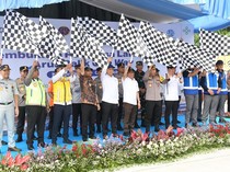 Gubernur Jateng Dampingi Kapolri Buka One Way Nasional di Kalikangkung