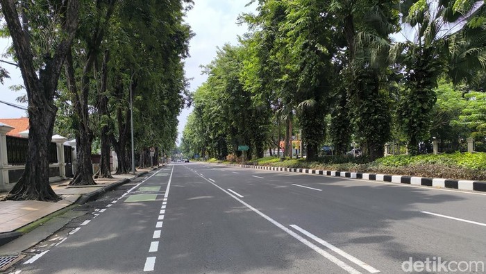 Jalanan Surabaya usai Lebaran